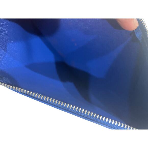 TED BAKER ROYAL BLUE CLUTCH WRISTLET BAG PREPPY CHIC AESTHETIC VERSATILE - Picture 14 of 14